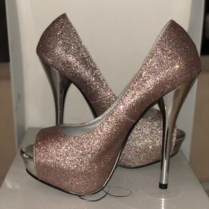 Glitter Heels - Size 5.5